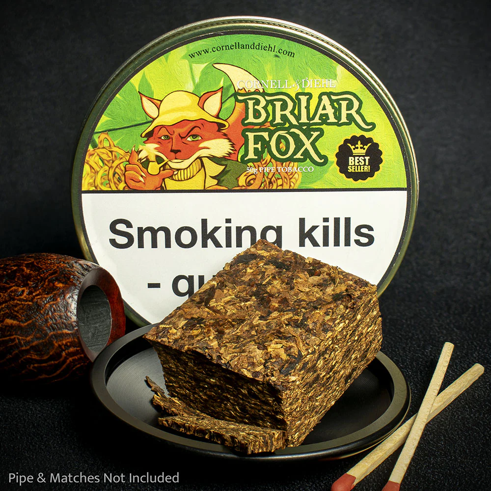 Cornell & Diehl Briar Fox Plug Pipe Tobacco - 10g Sample