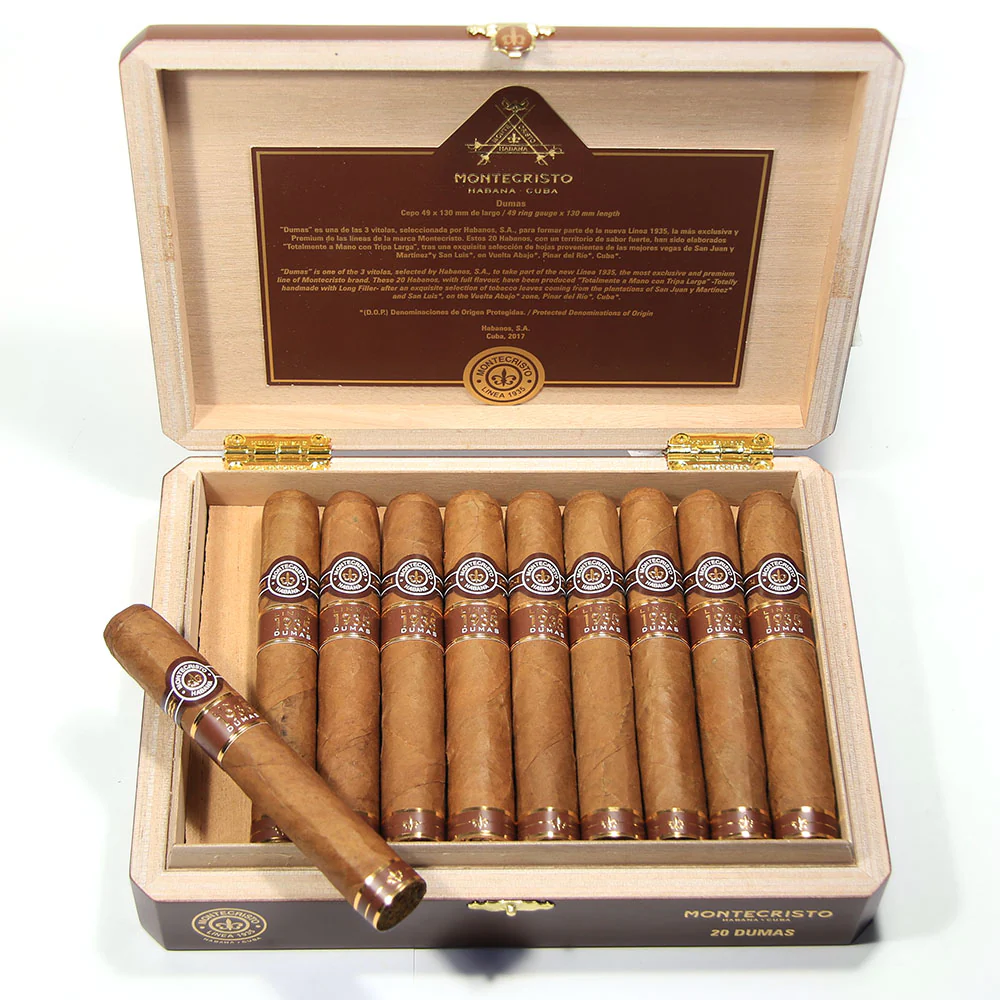 Montecristo Dumas Linea 1935 Cuban Cigars - 20 Box