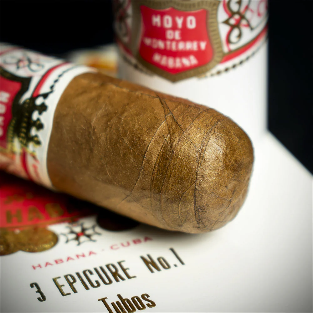 Hoyo de Monterrey Epicure No.1 Tubos Cuban Cigars - 3 Pack - Image 4