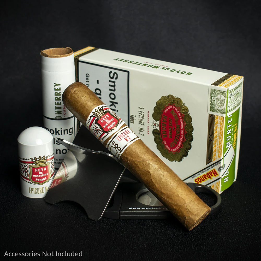 Hoyo De Monterrey Epicure No.2 Tubos Cuban Cigars - 3 Pack - Image 2
