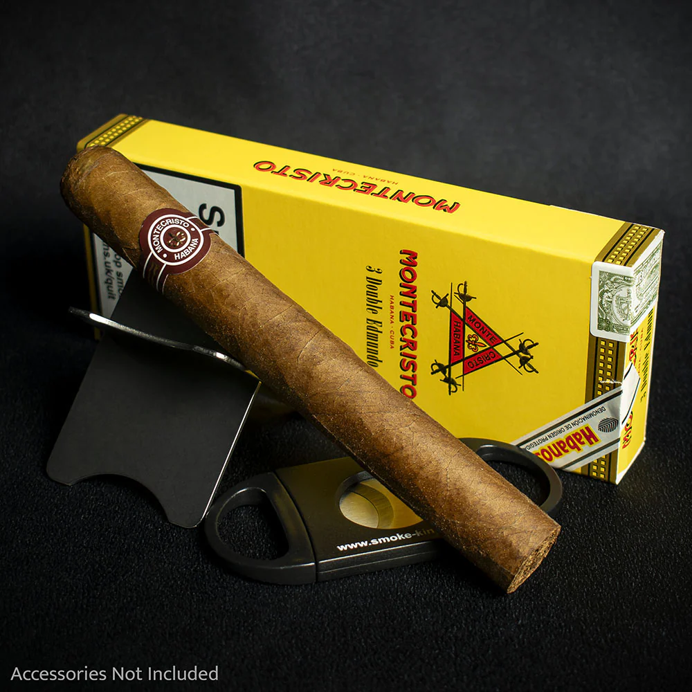 Montecristo Double Edmundo Cuban Cigars - Pack of 3 - Image 2