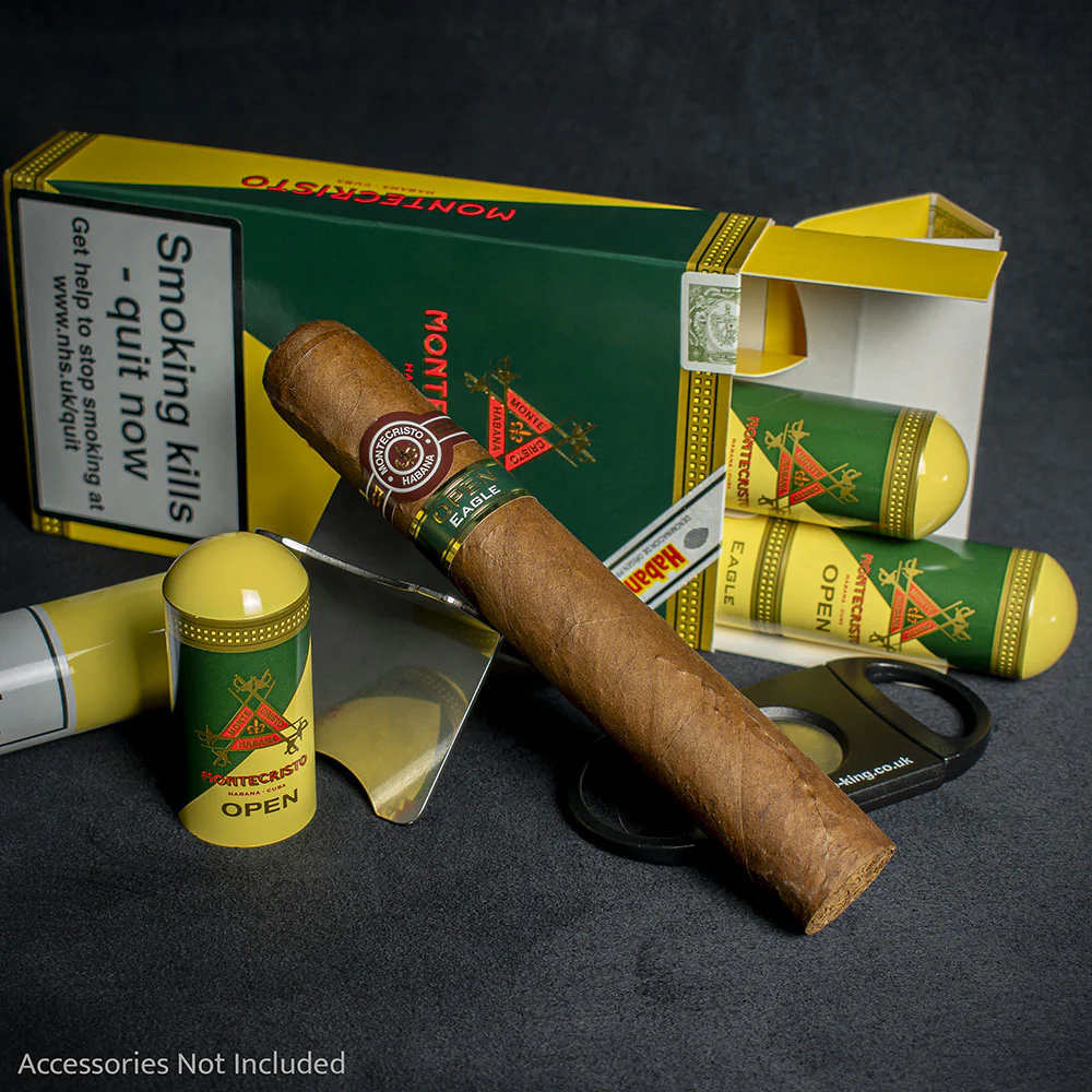 Montecristo Open Eagle Tubos Cuban Cigars - 3 Pack