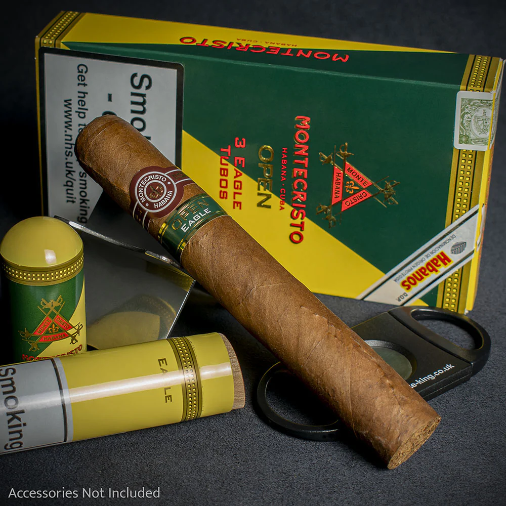 Montecristo Open Eagle Tubos Cuban Cigars - 3 Pack - Image 2