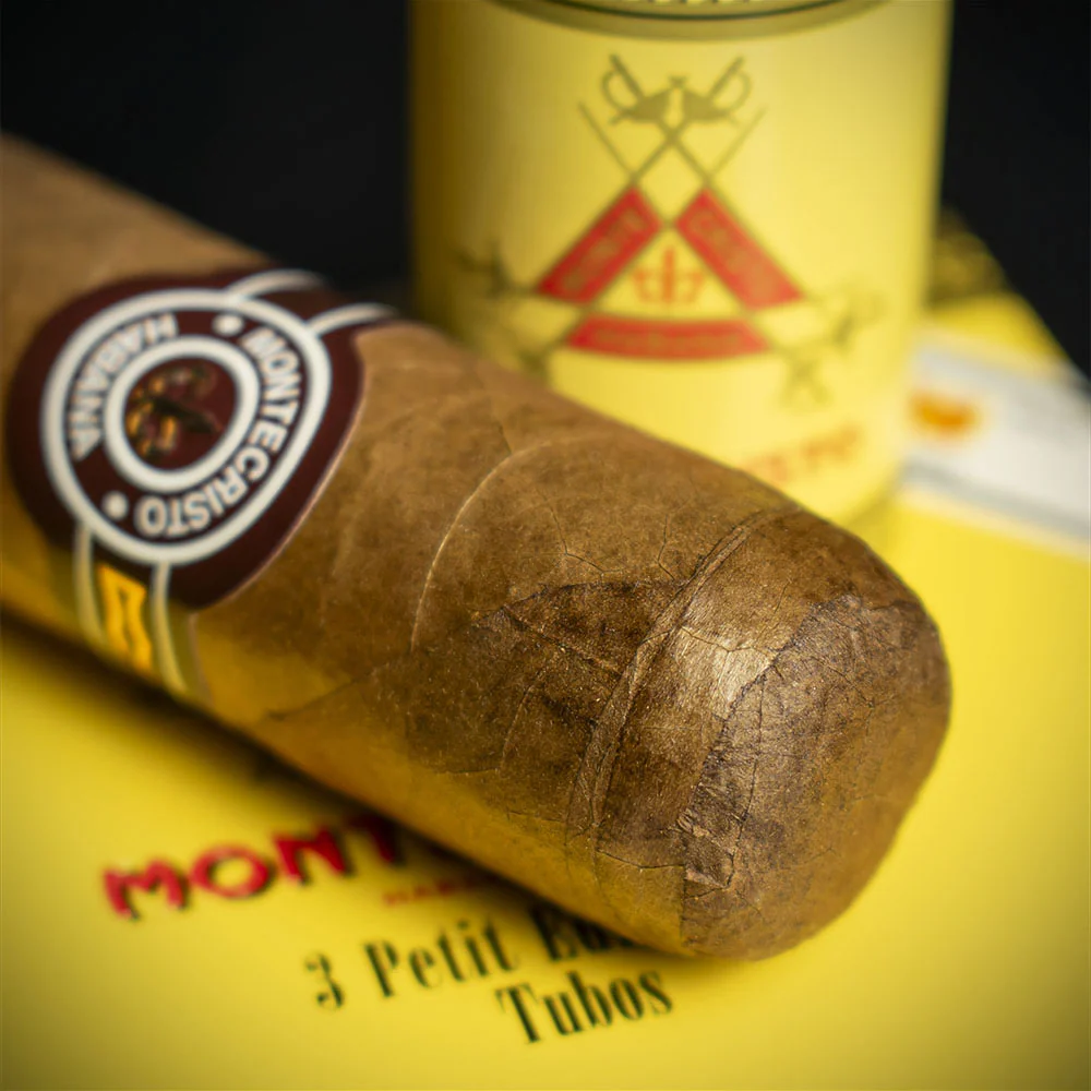 Montecristo Petit Edmundo Tubos Cuban Cigars - 3 Pack - Image 4