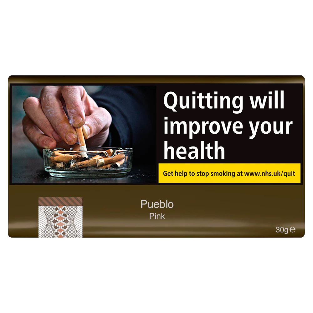Pueblo Pink Hand Rolling Tobacco - 30g Pouch