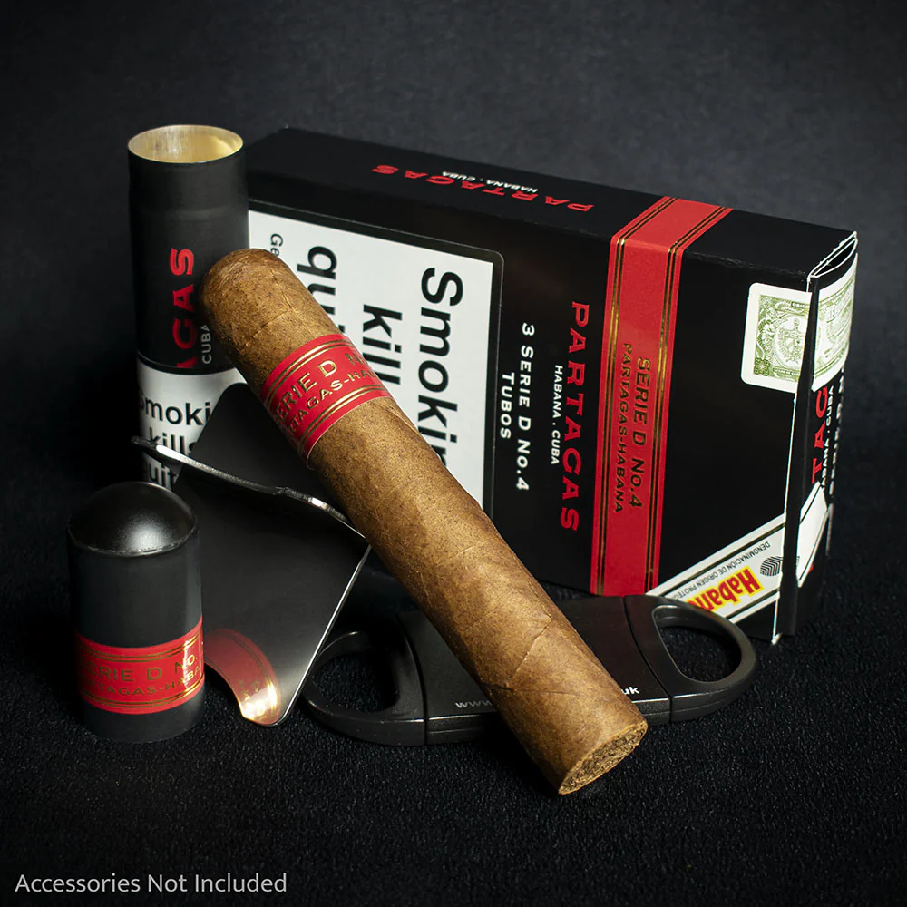 Partagas Serie D No.4 Tubos Cuban Cigars - 3 Pack