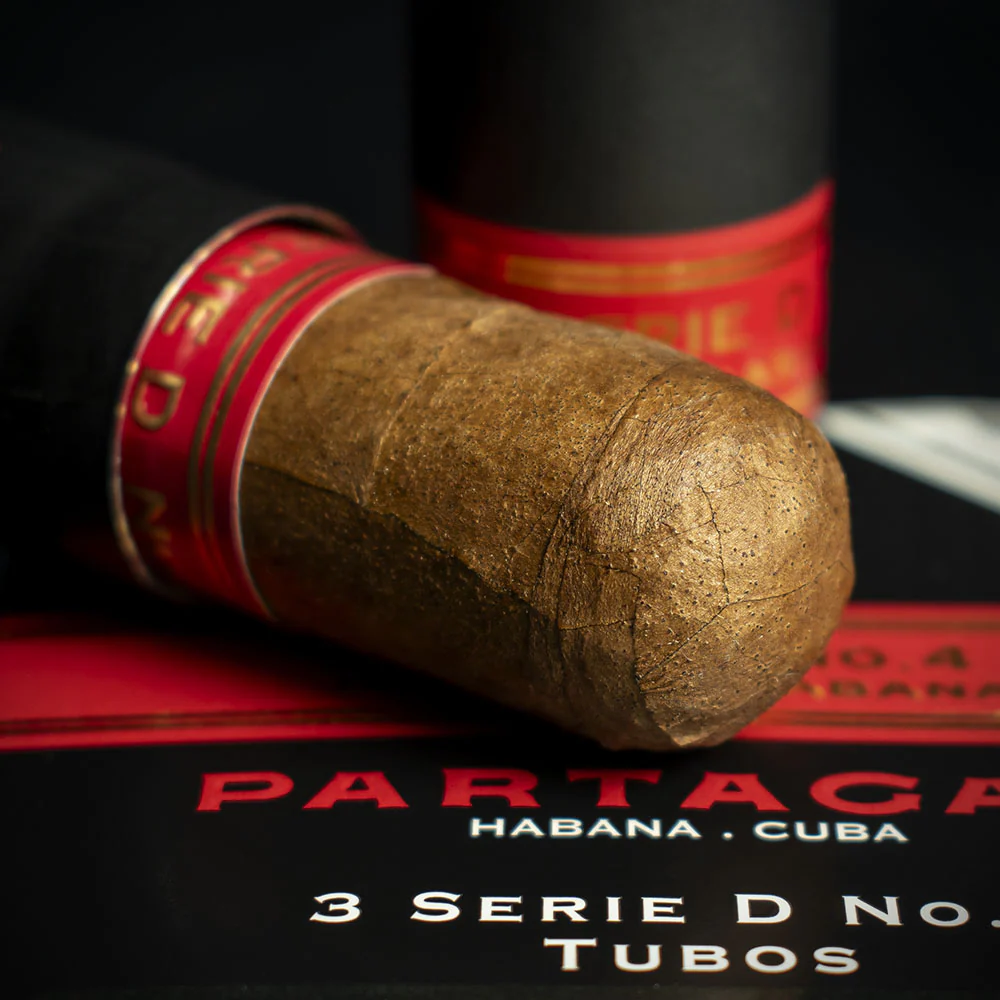 Partagas Serie D No.4 Tubos Cuban Cigars - 3 Pack - Image 4