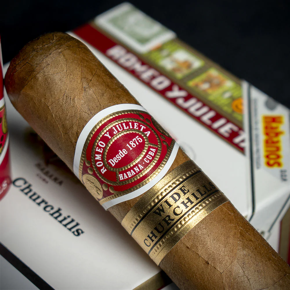 Romeo y Julieta Wide Churchill Tubos Cuban Cigars - 3 Pack - Image 3