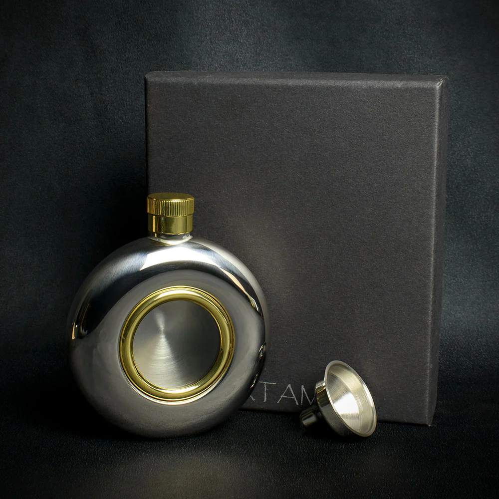 5oz Stainless Steel Porthole Hip Flask