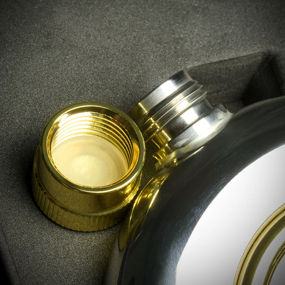 5oz Stainless Steel Porthole Hip Flask - Image 3