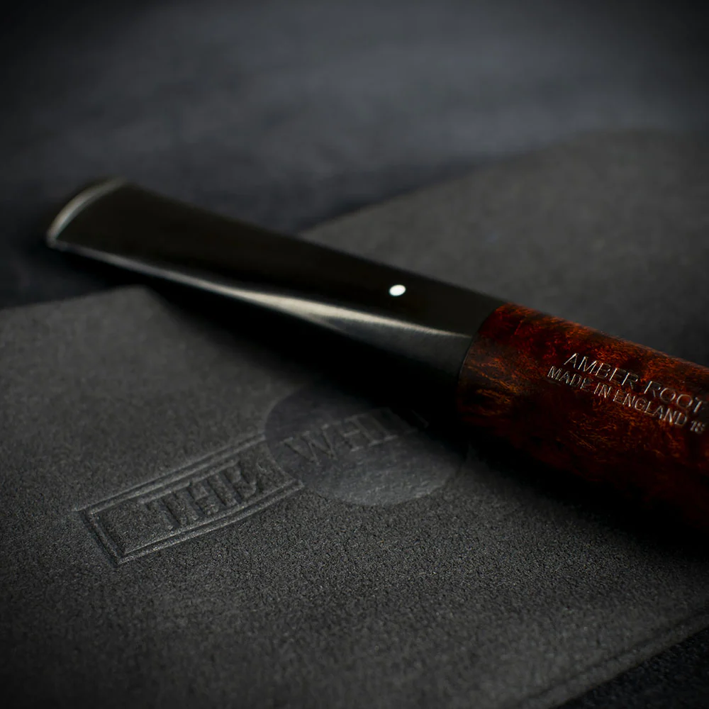 Alfred Dunhill White Spot Briar Smoking Pipe with JFK Coin Silver Cap - Amber Root 5103S (Limited Edition) - Image 6
