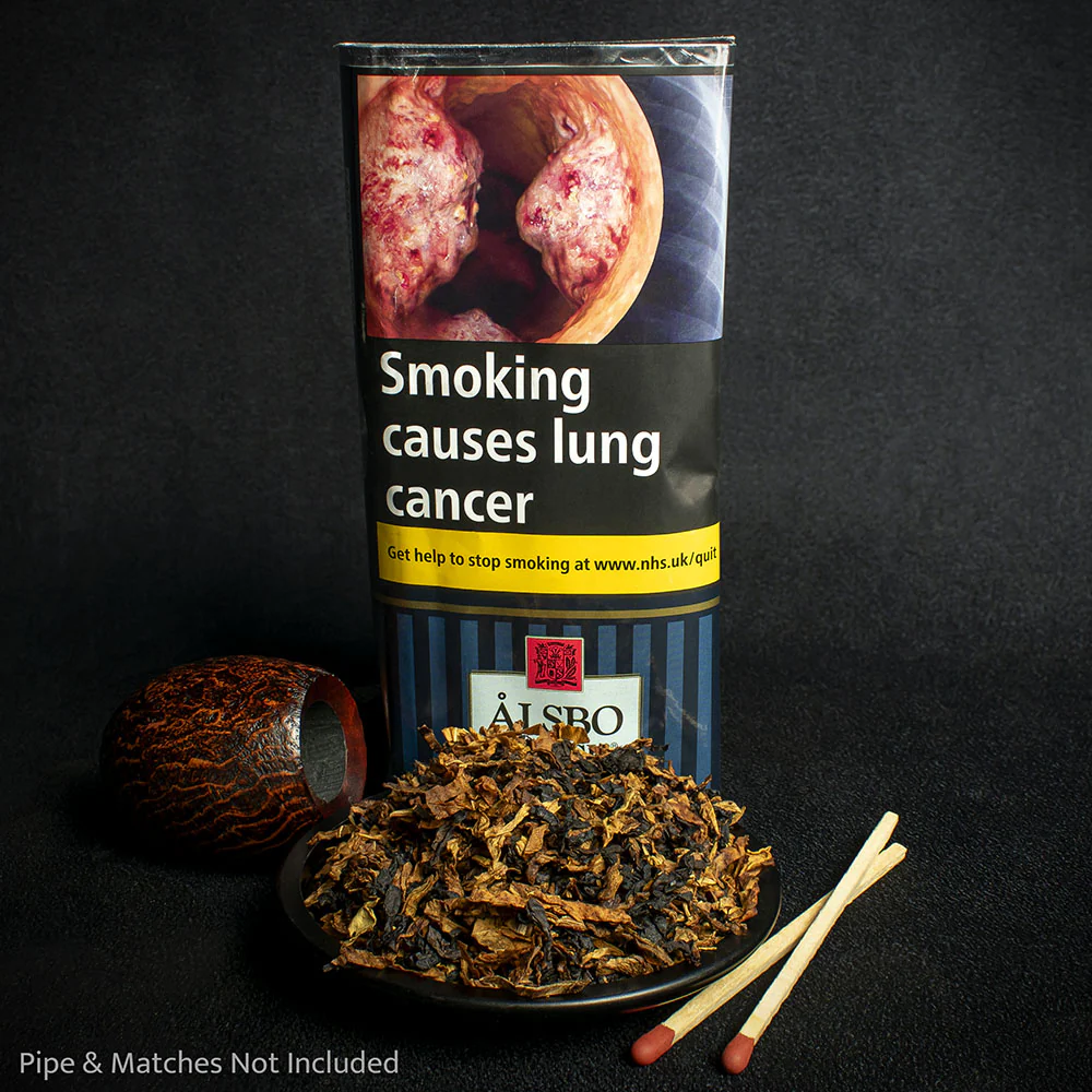 Alsbo Black Vanilla Pipe Tobacco - 50g Packet