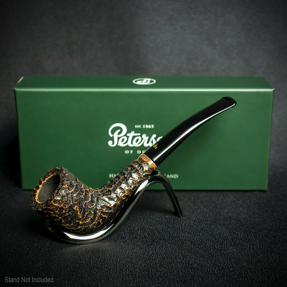 Peterson of Dublin Aran Rusticated Briar Smoking Pipe - Shape No.268 - Image 2