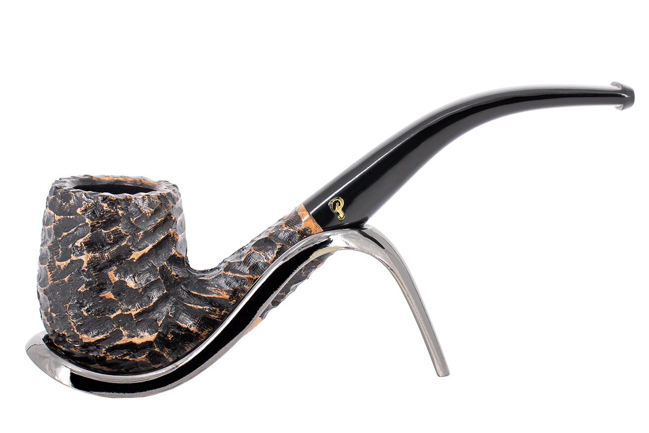 Peterson of Dublin Aran Rusticated Briar Smoking Pipe - Shape No.65