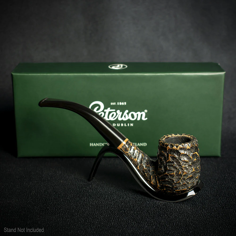 Peterson of Dublin Aran Rusticated Briar Smoking Pipe - Shape No.65 - Image 3