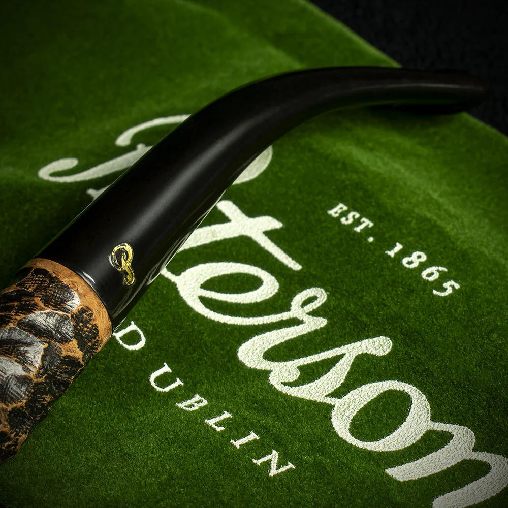 Peterson of Dublin Aran Rusticated Briar Smoking Pipe - Shape No.65 - Image 6
