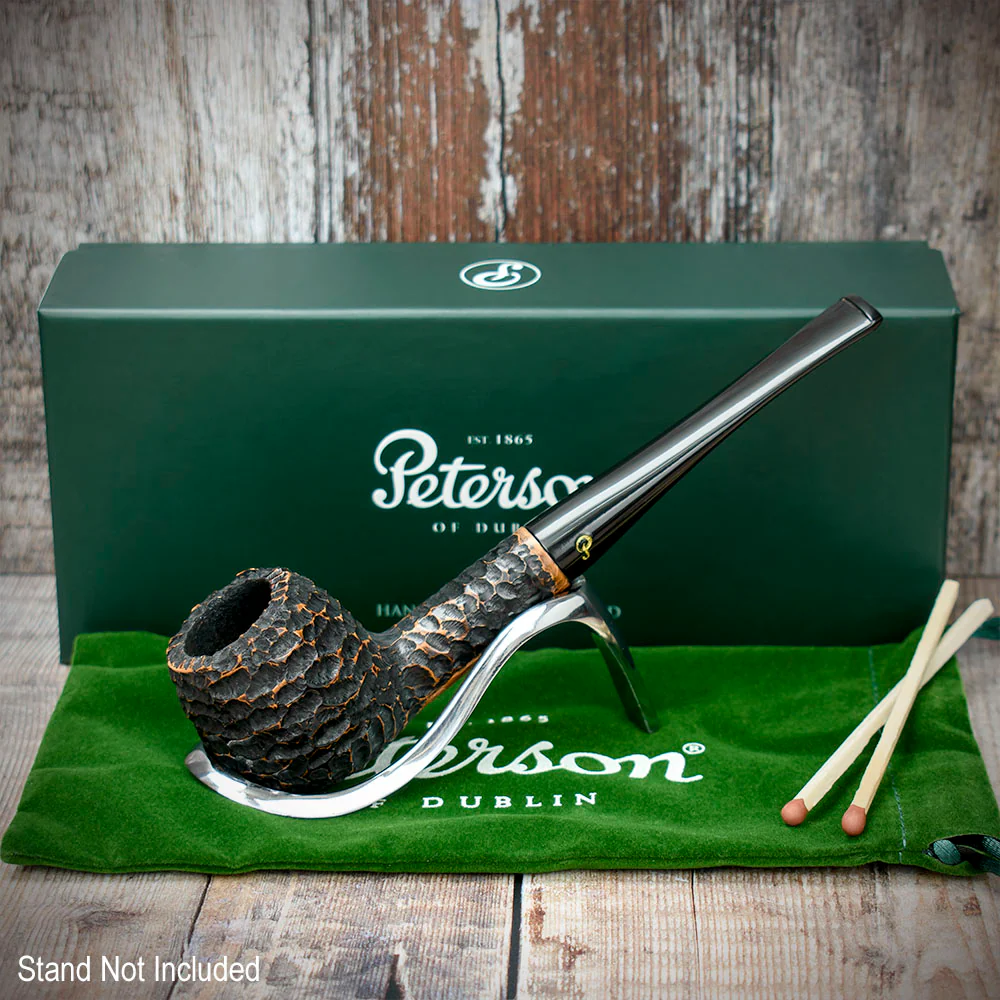 Peterson of Dublin Aran Rusticated Briar Smoking Pipe - Shape No.86 - Image 2