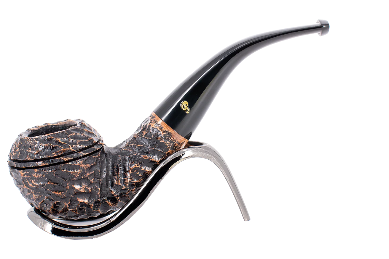 Peterson of Dublin Aran Rusticated Briar Smoking Pipe - Shape No.999