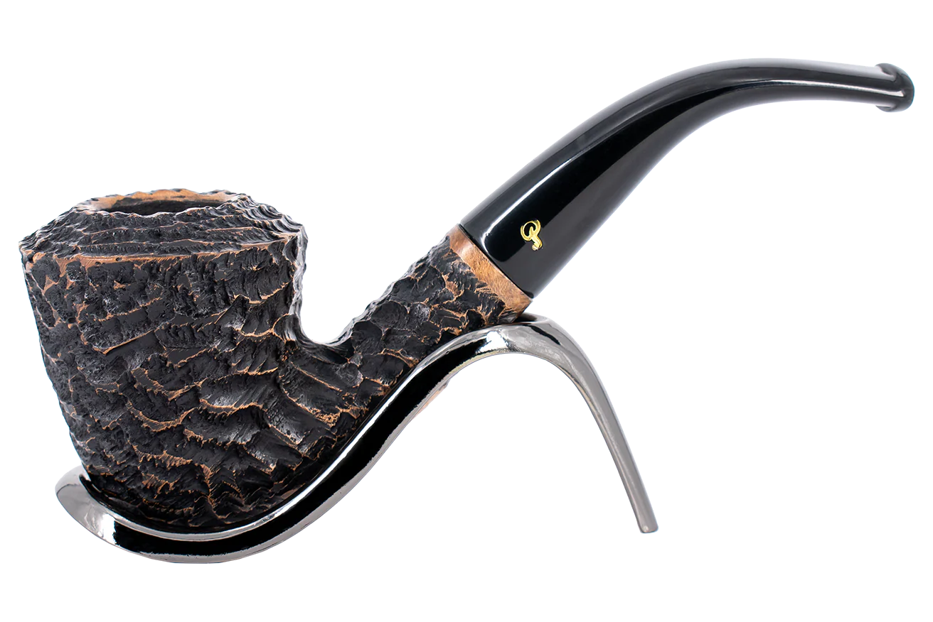 Peterson of Dublin Aran Rusticated Briar Smoking Pipe - Shape No.B10
