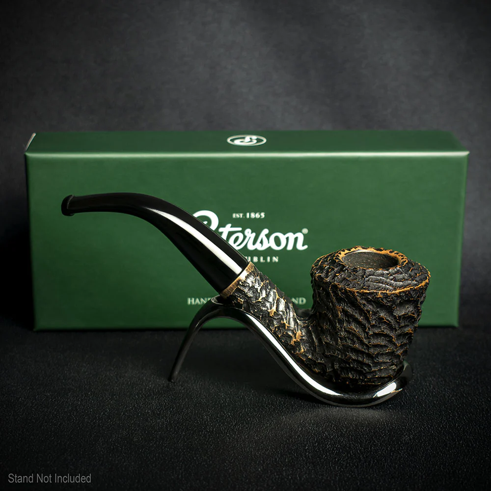 Peterson of Dublin Aran Rusticated Briar Smoking Pipe - Shape No.B10 - Image 3