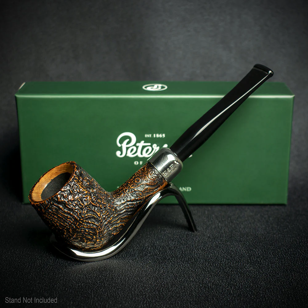 Peterson of Dublin Arklow Sandblasted Briar Smoking Pipe - Shape 107 9mm - Image 2