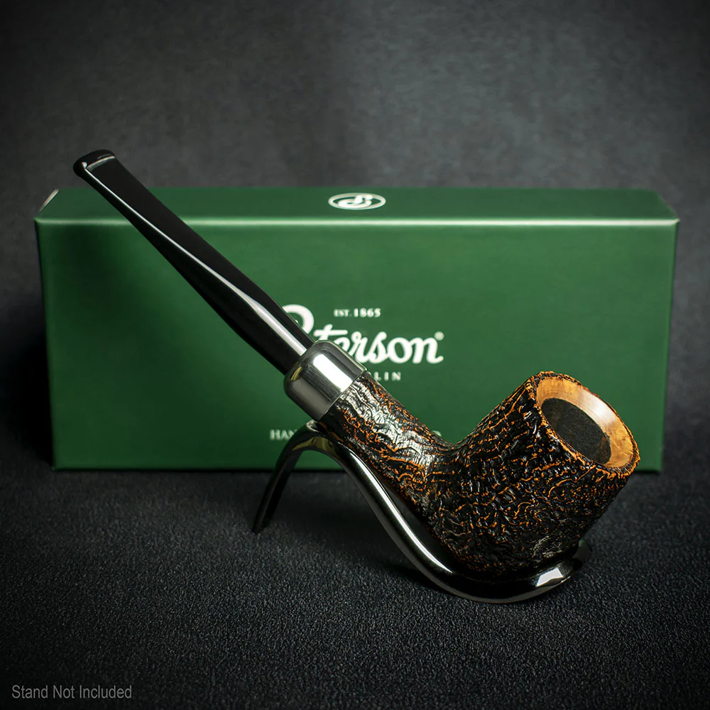 Peterson of Dublin Arklow Sandblasted Briar Smoking Pipe - Shape 107 9mm - Image 3
