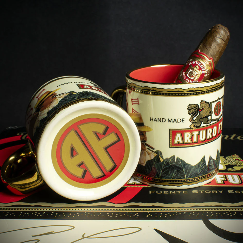 Arturo Fuente 4 Espresso Mug Set + Short Story Cigar - Image 4