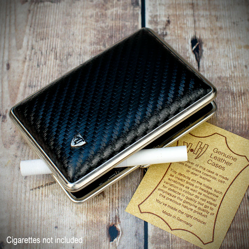 Kingsize Cigarette Case | Black Carbon Weave (605 301) - Image 4