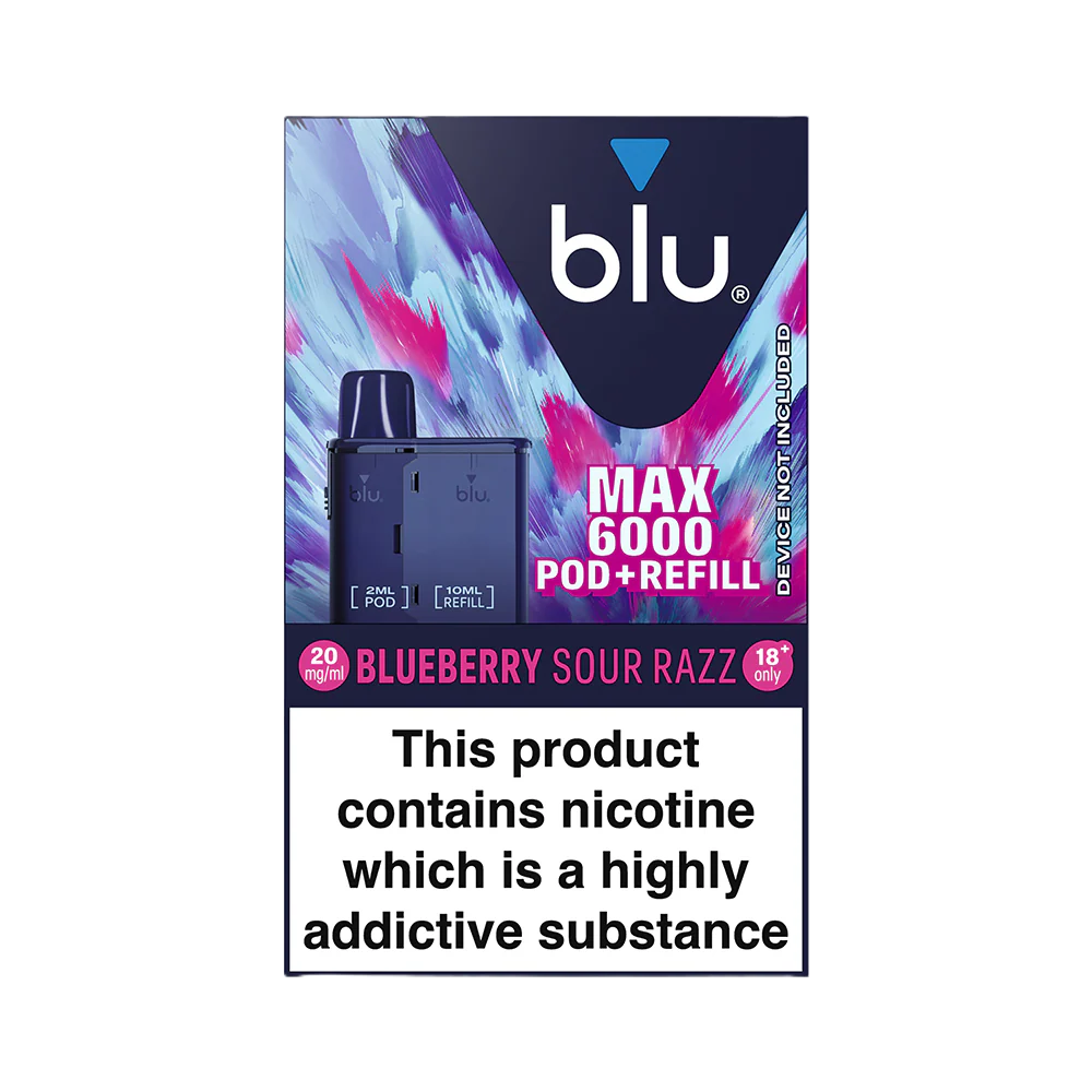Blu Max 6000 Refill Pod - Blueberry Sour Razz - Image 2