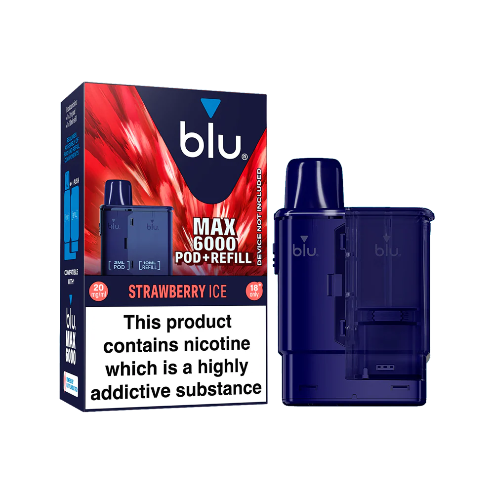 Blu Max 6000 Refill Pod - Strawberry Ice