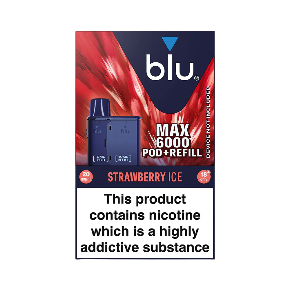 Blu Max 6000 Refill Pod - Strawberry Ice - Image 2