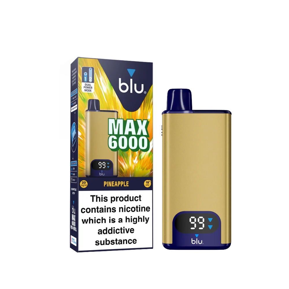 Blu Max 6000 Vape Pod Starter Kit - Pineapple