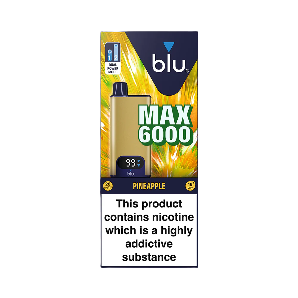 Blu Max 6000 Vape Pod Starter Kit - Pineapple - Image 2