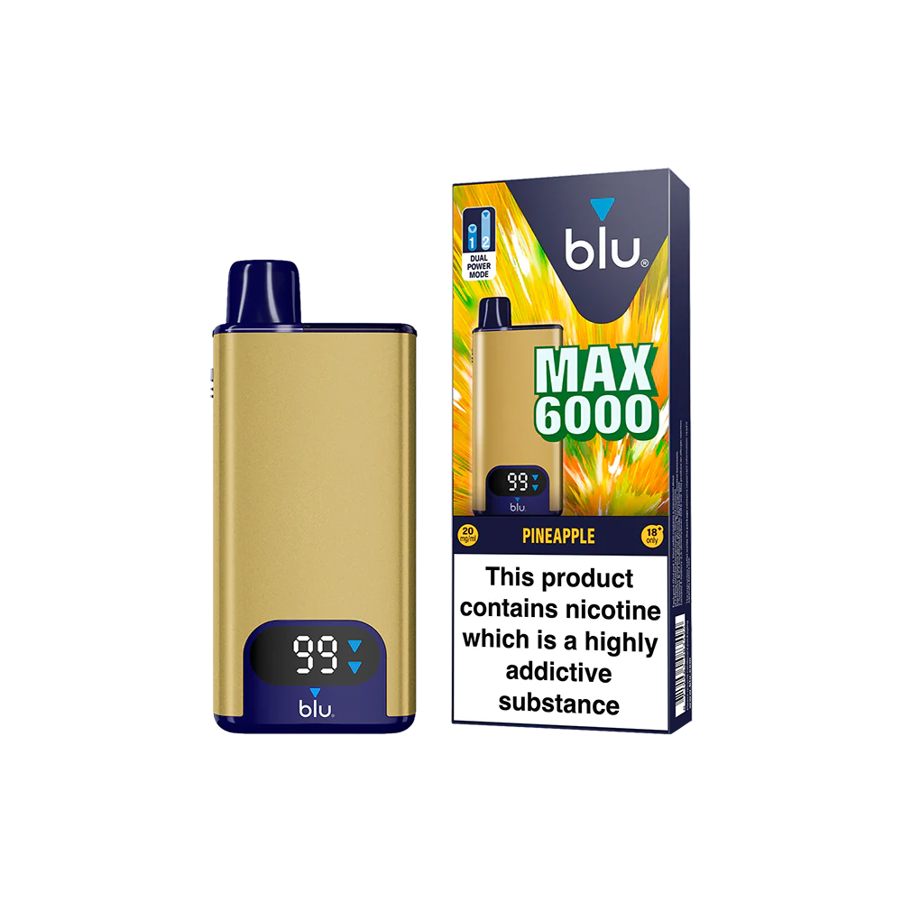 Blu Max 6000 Vape Pod Starter Kit - Pineapple - Image 3