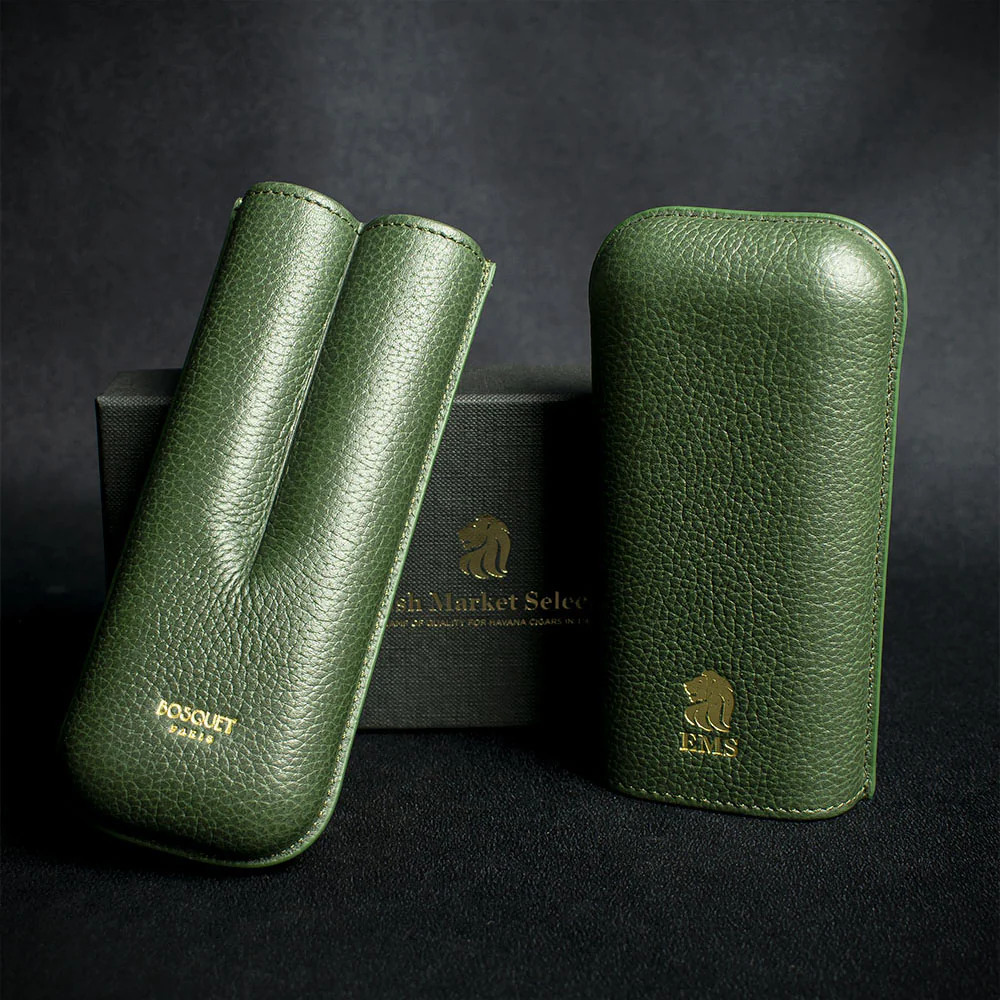 Bosquet EMS Leather Cigar Case (Limited Edition) Forest Green - Image 3