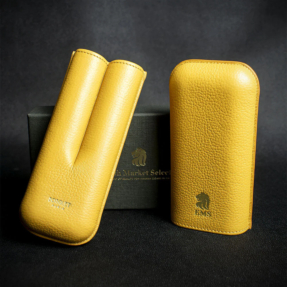 Bosquet EMS Leather Cigar Case (Limited Edition) Golden - Image 3