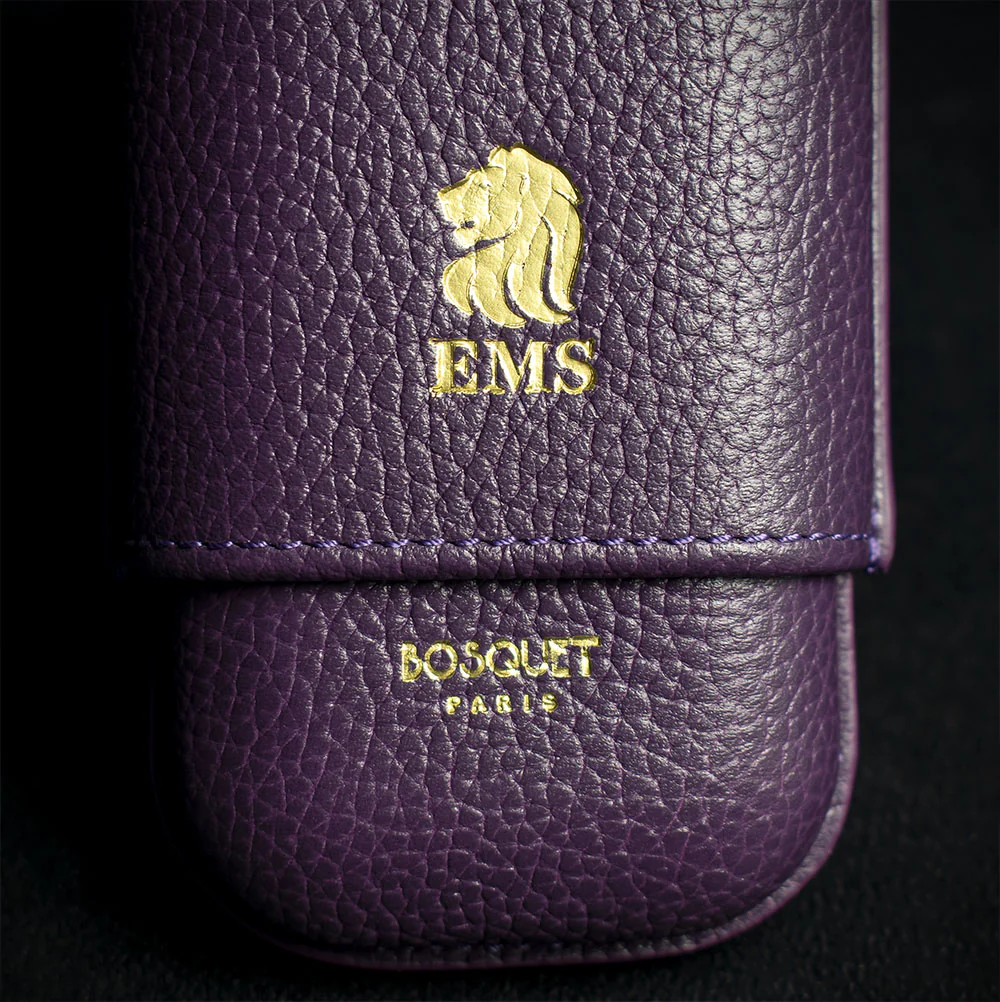Bosquet EMS Leather Cigar Case (Limited Edition) Violet - Image 6