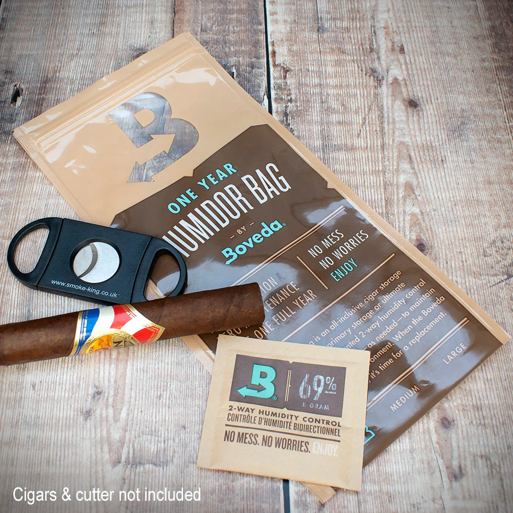 Boveda One Year Humidor Storage Bag For Cigars - Small