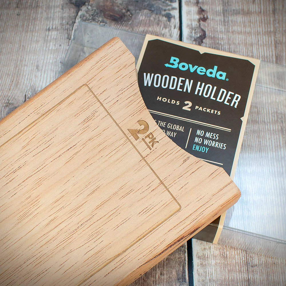 Boveda Standard Stacked Cedar Holder for Humidors - Holds 2 Packs - Image 2