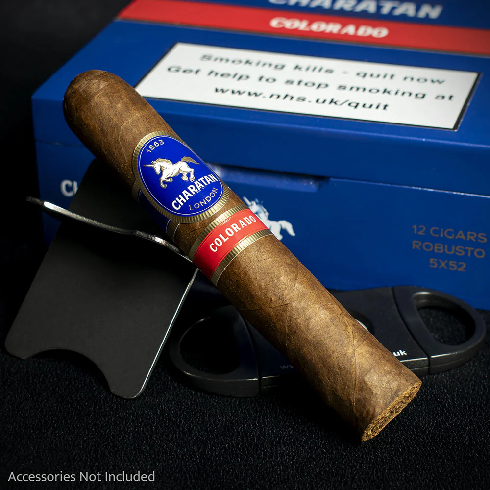 Charatan Nicaraguan Colorado Robusto Cigars - Box of 12 - Image 2