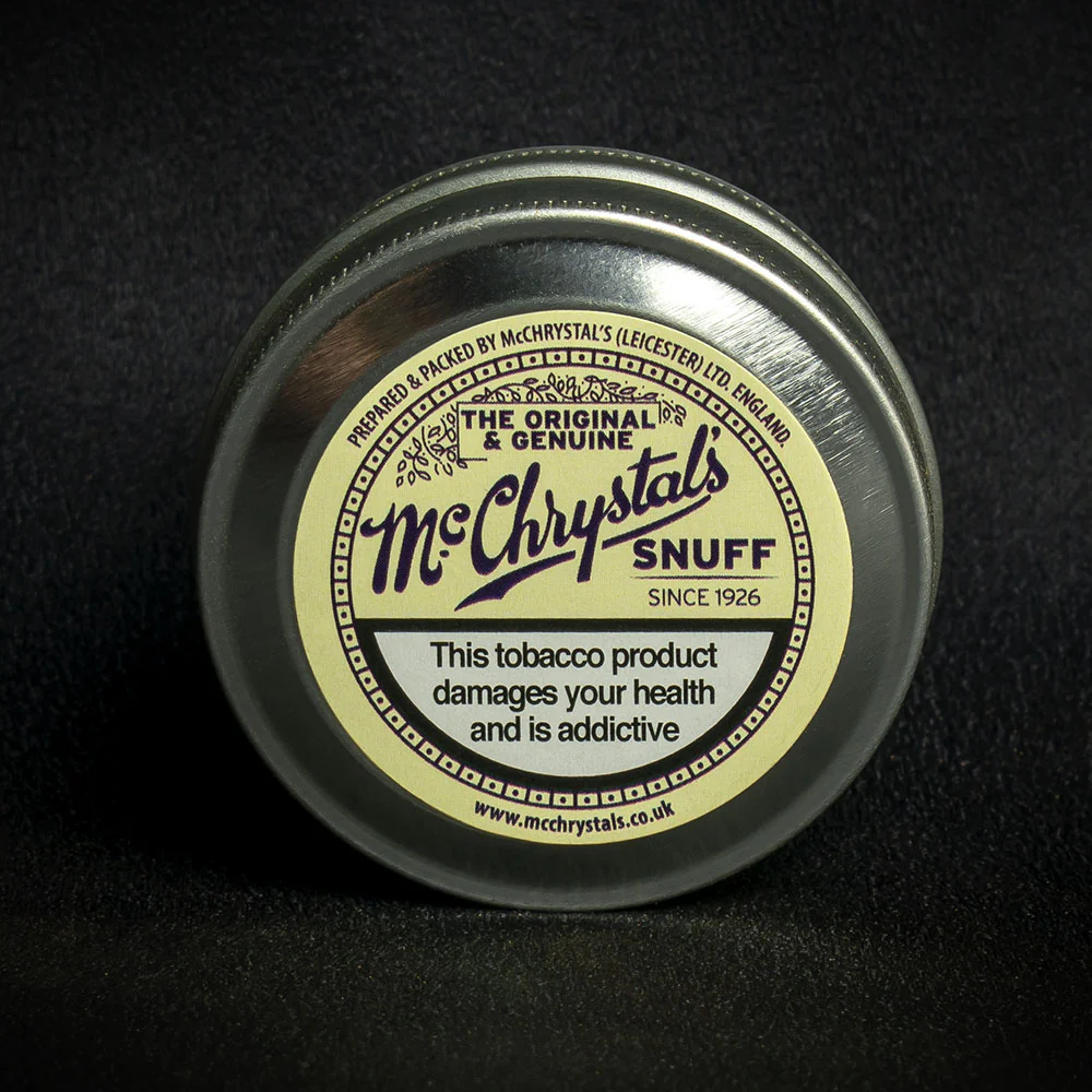 McChrystal's Original & Genuine Medicated Snuff 8.75g Large Tins - Box of 12 - Image 3