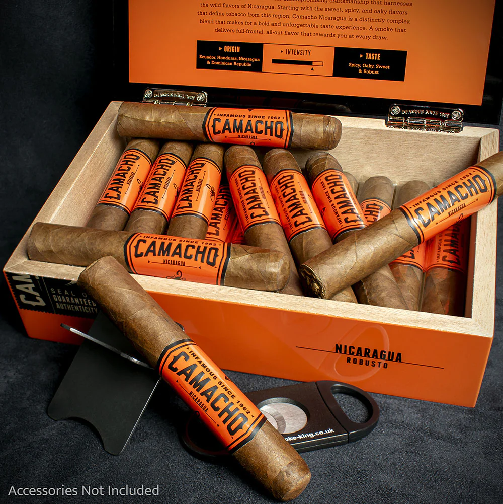 Camacho Nicaragua Robusto Cigars - Box of 20