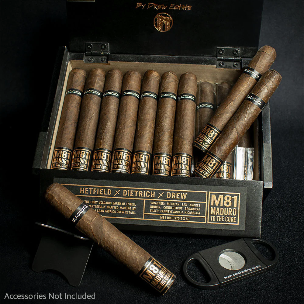Drew Estate Blackened M81 Maduro Robusto Cigars - Box of 20