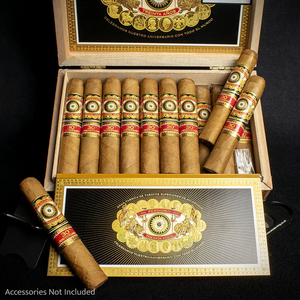 Perdomo 30th Anniversary Connecticut Robusto Cigars - Box of 30