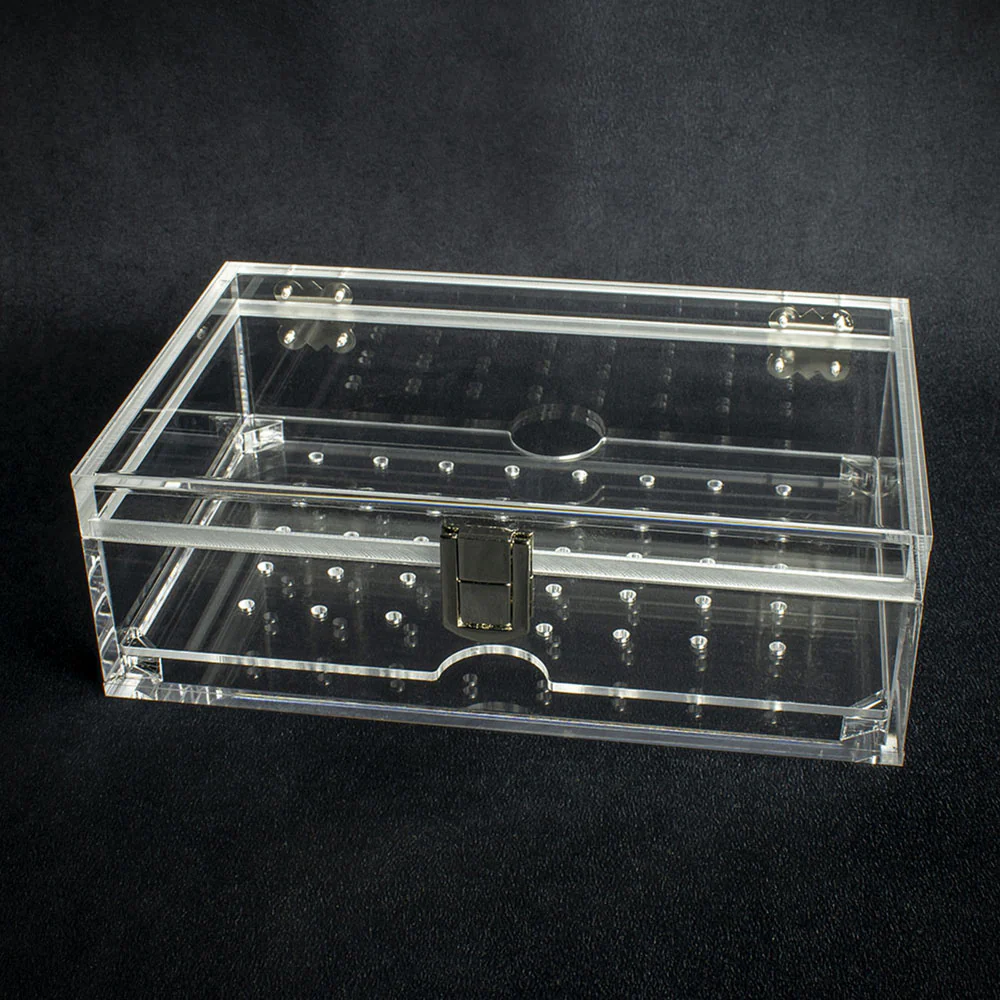 Clear Perspex Desk Top/Travel Cigar Humidor - 10 Cigar Capacity - Image 2