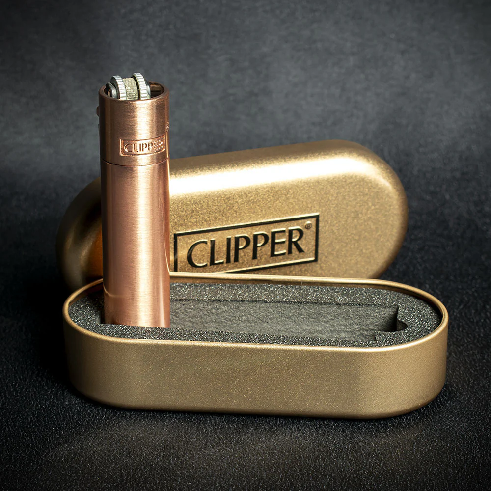 Clipper Refillable Lighter with Tin - Rose Gold - Image 3
