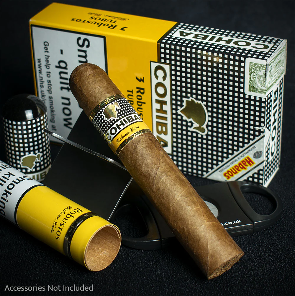 Cohiba Robustos Tubos Cuban Cigar - Single - Image 2