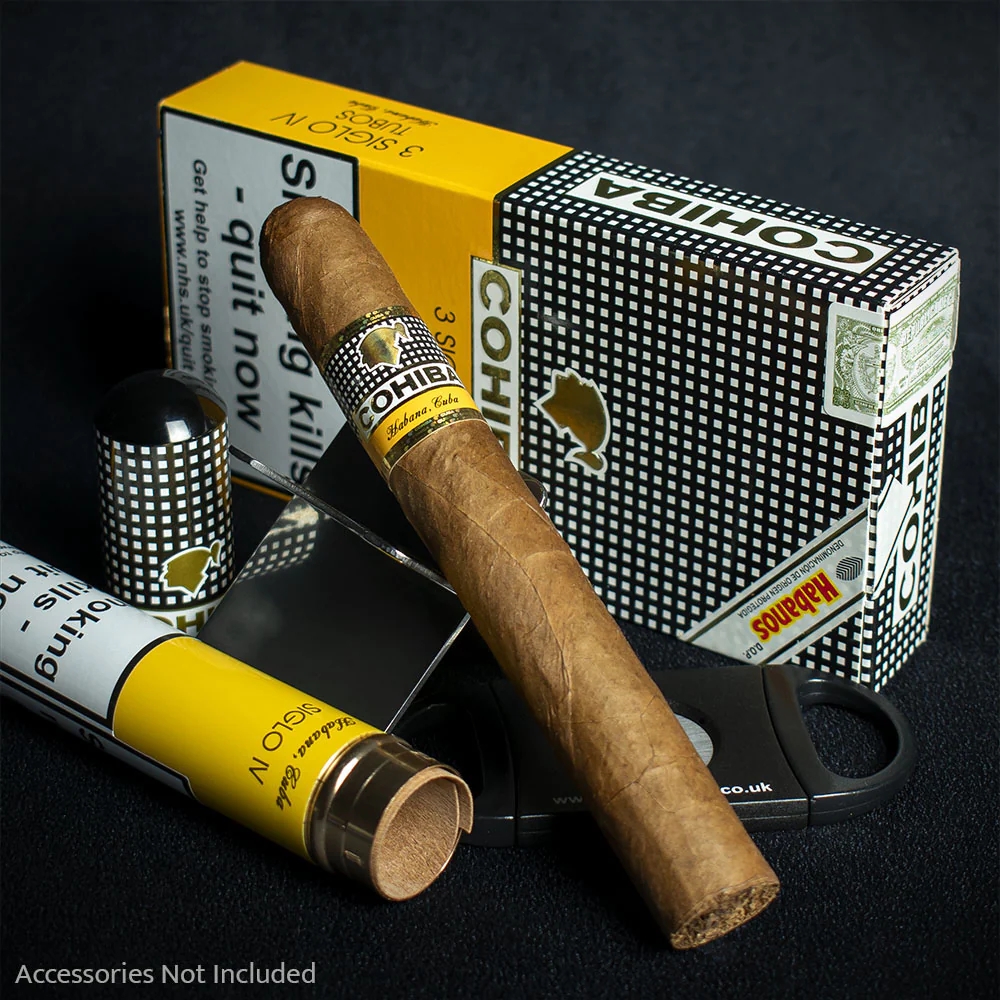 Cohiba Siglo IV Tubos Cuban Cigars - 3 Pack - Image 2