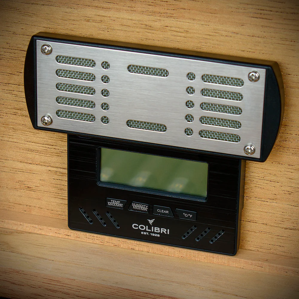 Colibri Quasar Desktop Humidor Black - 40/45 Cigar Capacity - Image 4