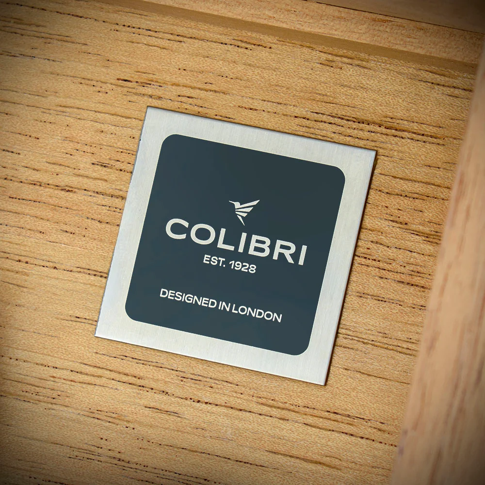 Colibri Quasar Desktop Humidor Black - 40/45 Cigar Capacity - Image 5